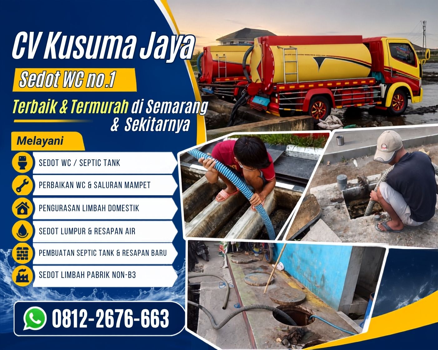 Jasa Sedot WC Semarang CV Kusuma Jaya